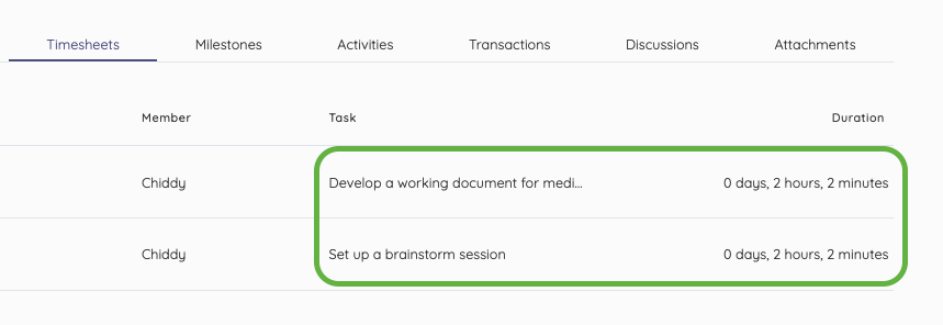 tracking billable time