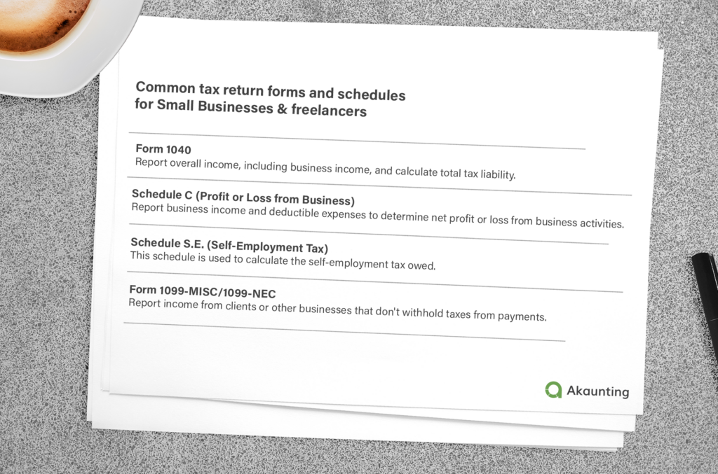 Common Forms and Schedules