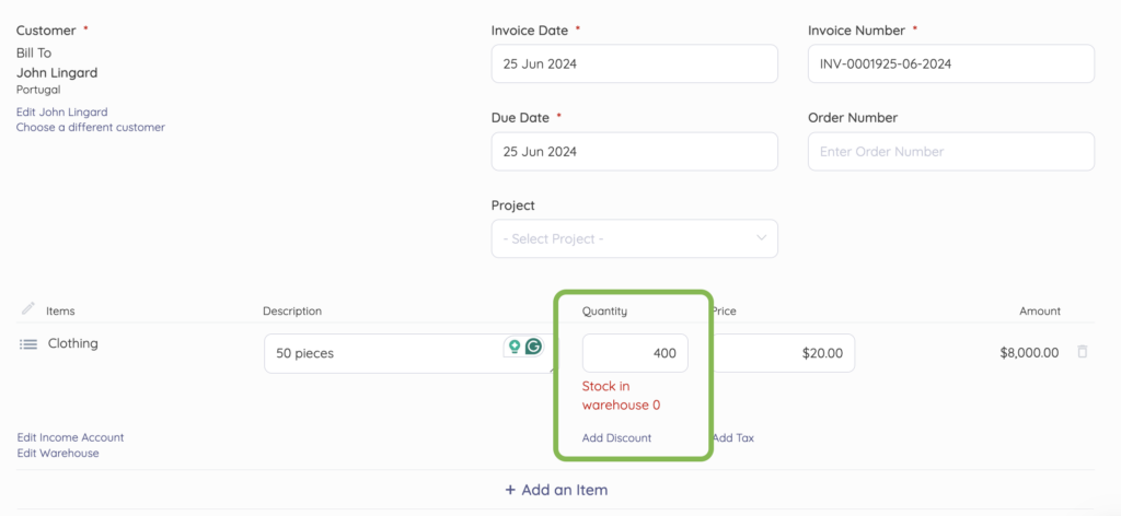 stockout tracking feature of small business inventory software