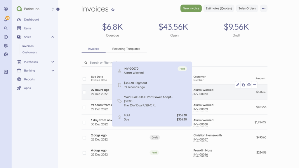 Create and Send Professional Invoices