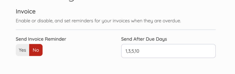 Send invoice reminder on Akaunting