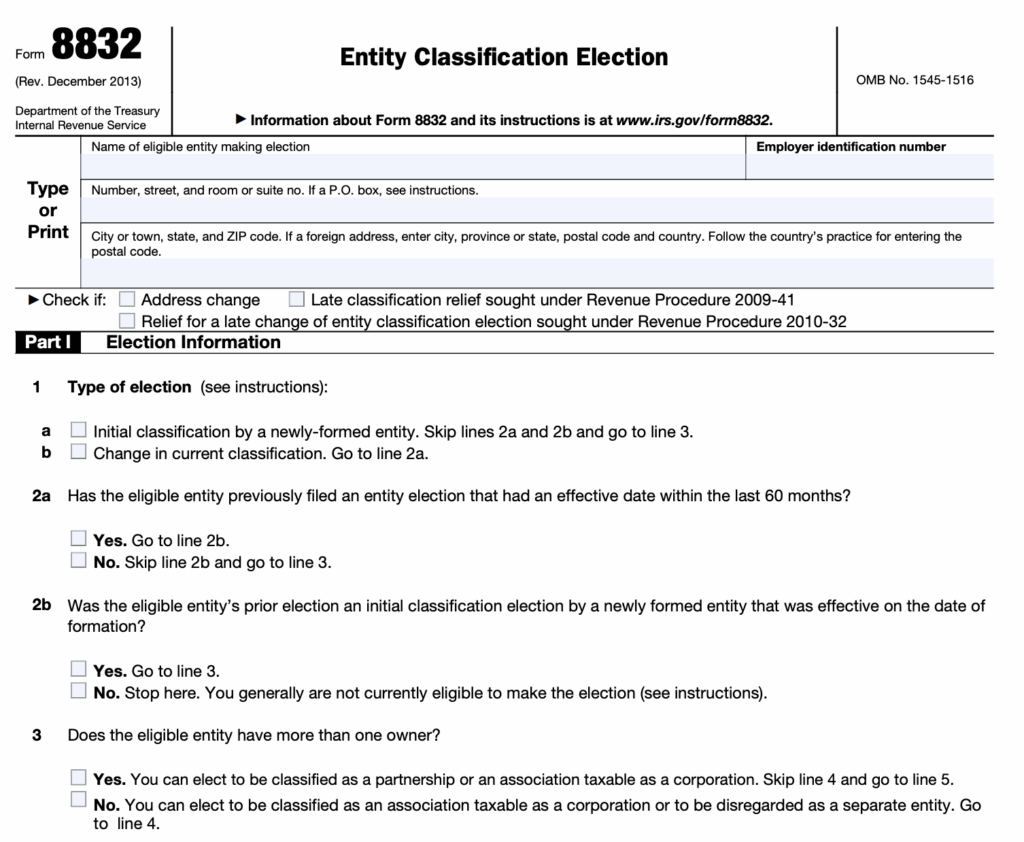 C Corporation Election