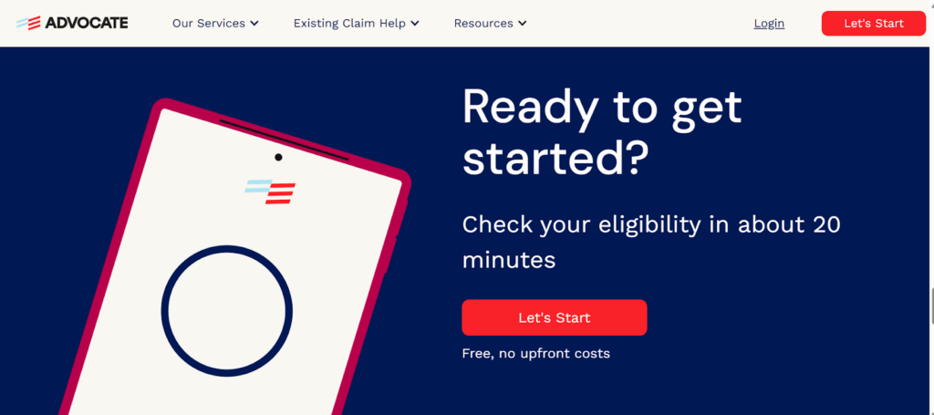 Disability Landing Page
Advocate’s disability landing page.
