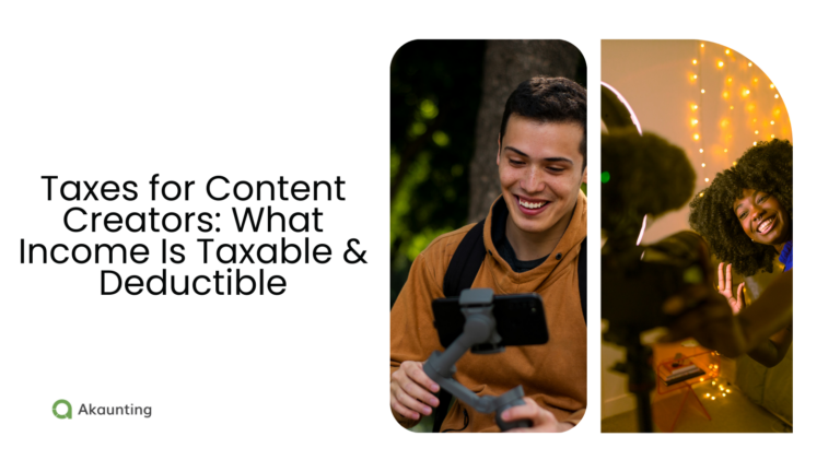 Taxes for Content Creators What Income Is Taxable & Deductible