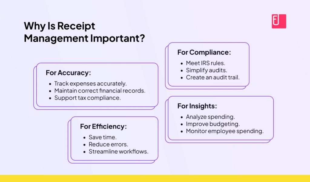 Receipt management guide