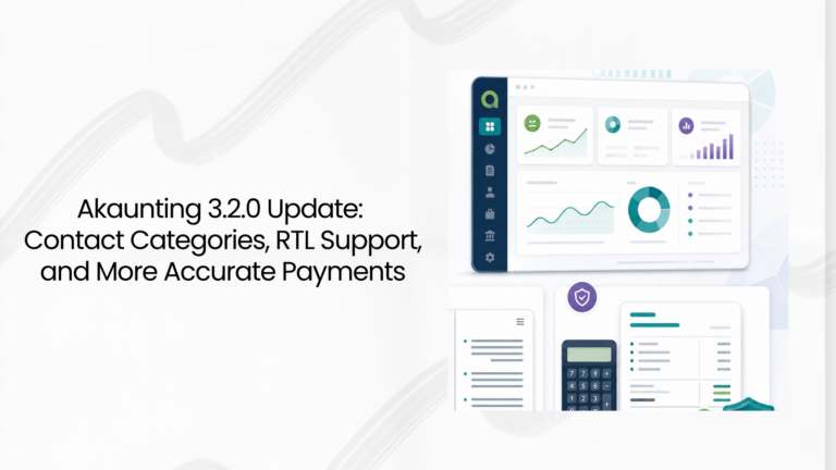 Akaunting 3.2.0 Update Contact Categories, RTL Support, and More Accurate Payments