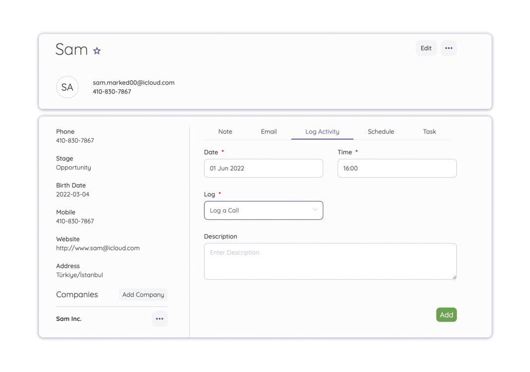 Generate invoices with customer data from your CRM