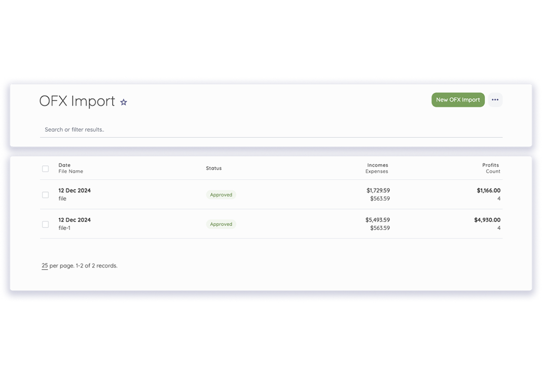 Import Multiple Transactions