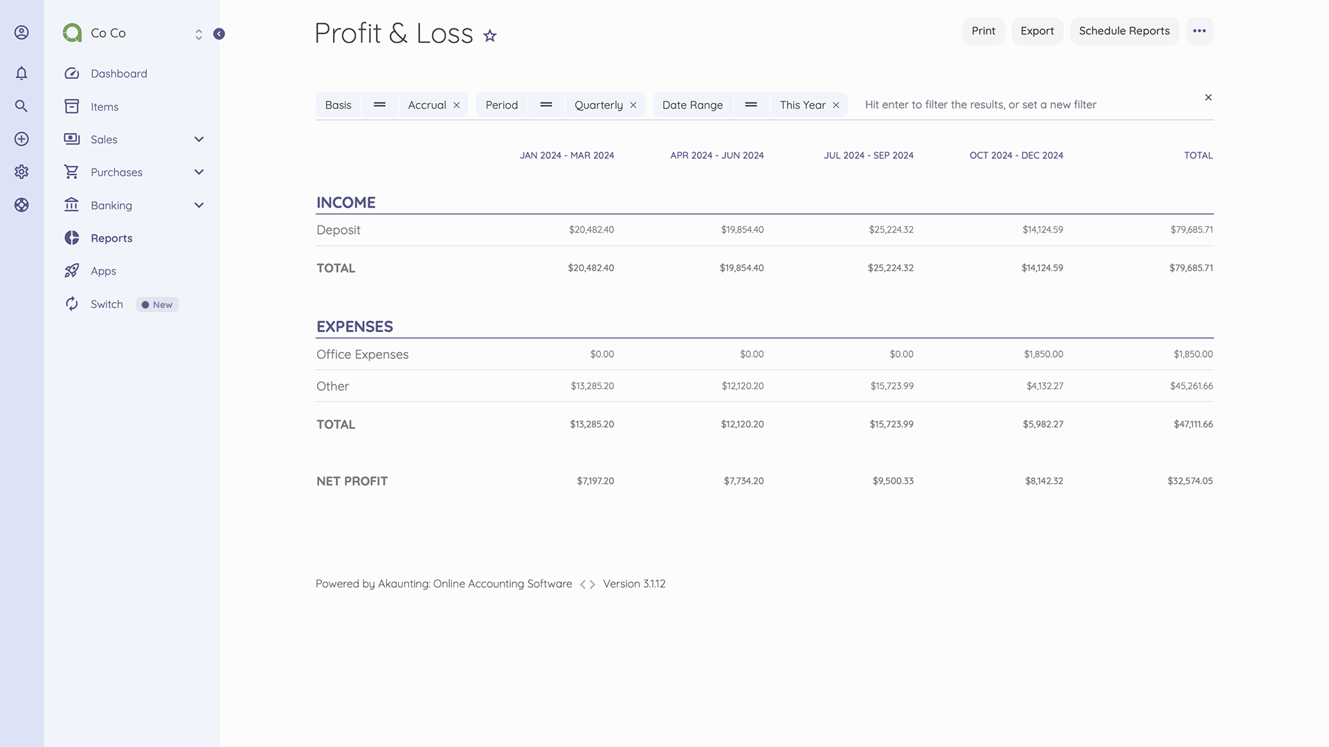 Enhanced Financial Reporting